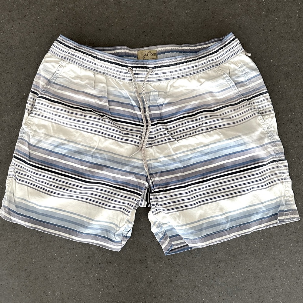 JCREW 6" stretch swim trunk SMALL